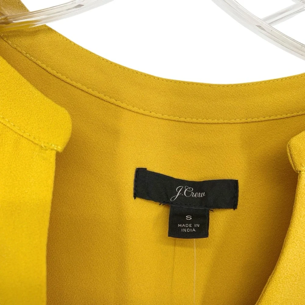 J. Crew Golden Yellow V-Neck Blouse New